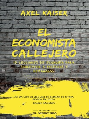 cover image of El economista callejero